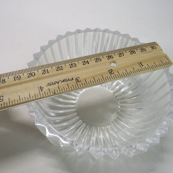 Rose floral lead crystal glass dish with lid Bohemia Vanity Dish - Picture 11 of 16